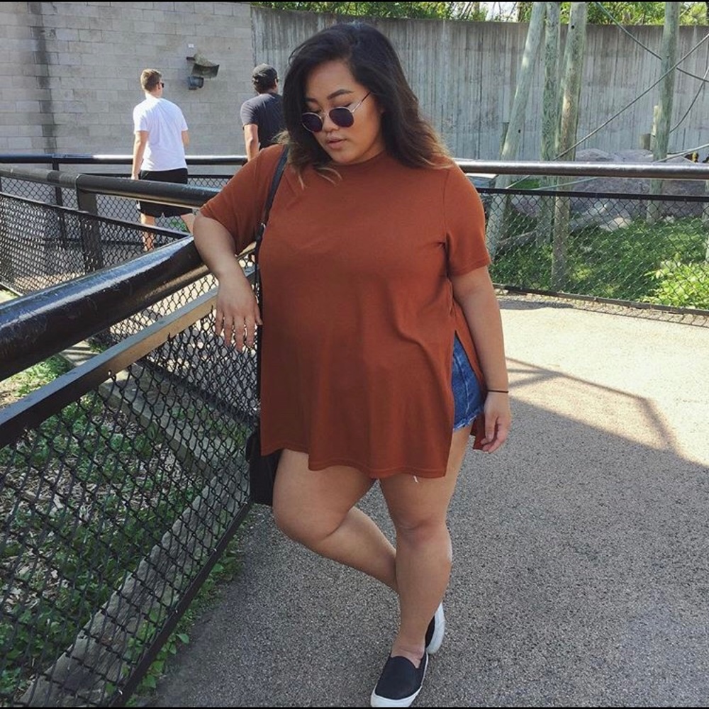 new look side slit top